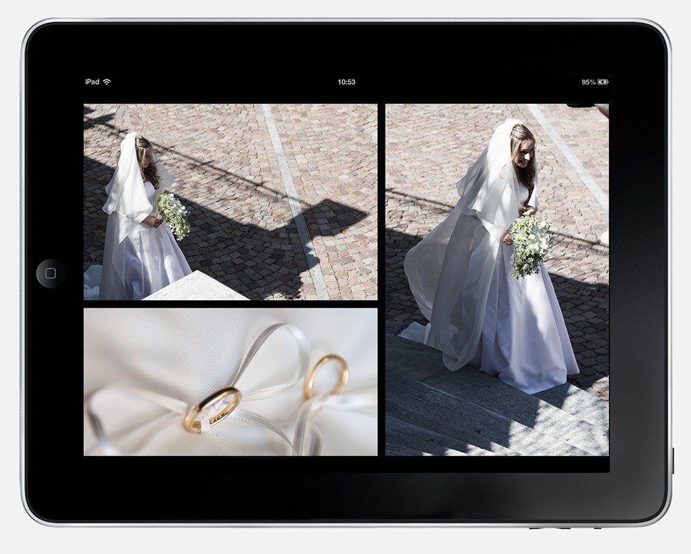 fotografo matrimoni torino book nozze per iPad